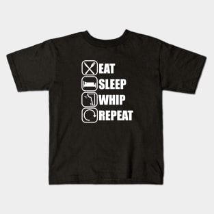 Eat Sleep Whip Repeat - Climber climbing Kids T-Shirt